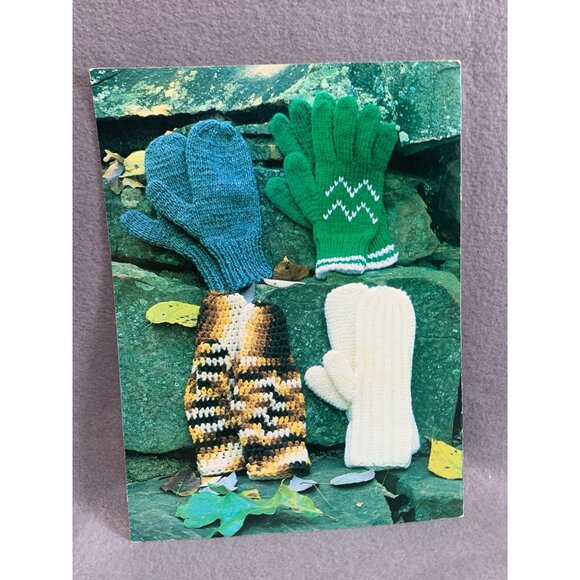 Leisure Arts Mittens & Gloves To Knit And Crochet Leaflet 110 - Picture 2 of 2